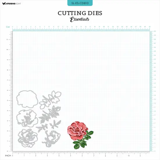 Studio Light Essentials Layered Cutting Die-Nr. 810, Rose & Leaves {4}