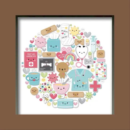 Doodlebug Design Shadow Box Insert Kit-Happy Healing {3}
