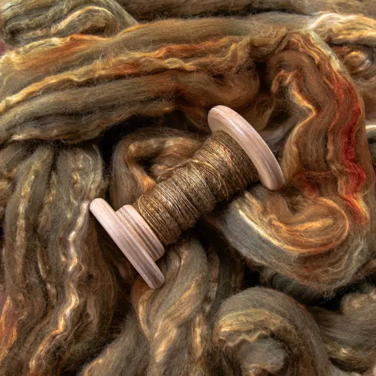 Magical Silk Merino Fiber. Hand Dyed Roving for Spinning & Felting. {2}