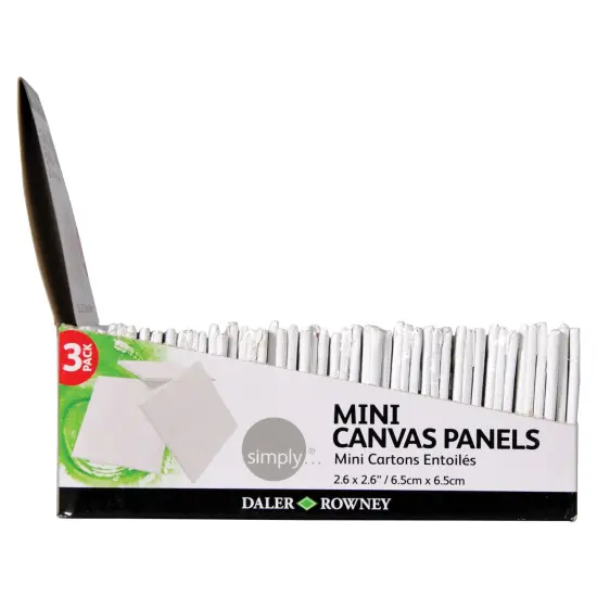 Daler-Rowney Simply Mini Canvas Panels 3/Pkg-2.5"X2.5" {3}