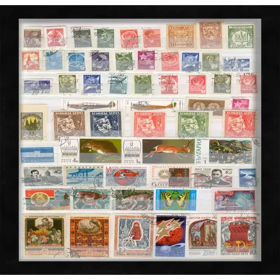 Shadow Box 1.5" Depth Black Picture Frame - UV Acrylic, Backing, Hanging Hardware {1}