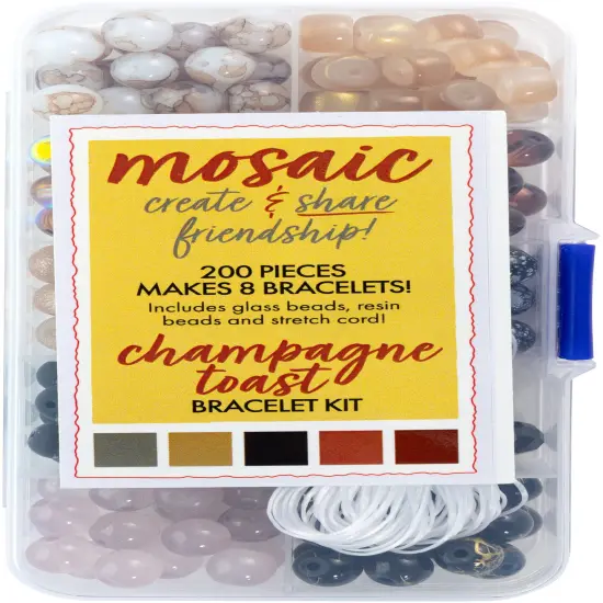 CousinDIY Mosaic Bracelet Kit-Champagne Toast {2}