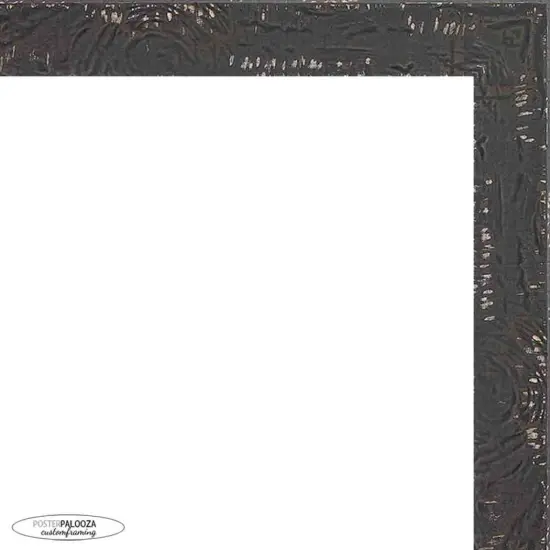 Panoramic Shabby Chic Black Picture Frame - UV Acrylic, Foam Board Backing, Hanging Hardware {2}