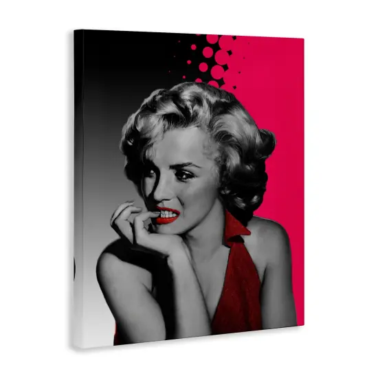 Stupell Industries The Thinker in Red Canvas By Jadei Graphics {3}