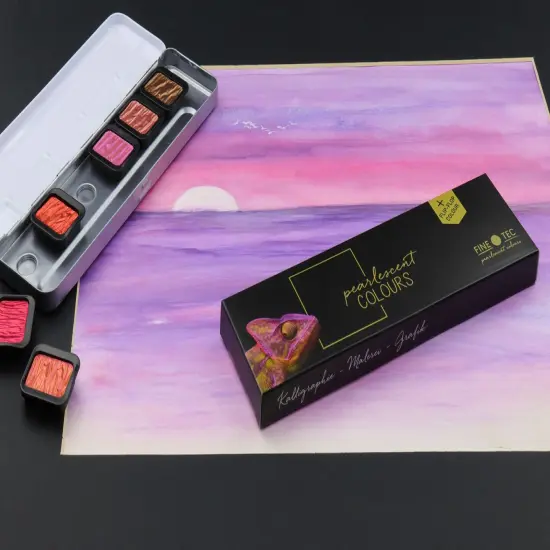 Finetec Pearlescent Watercolour Set 6/Pkg {5}