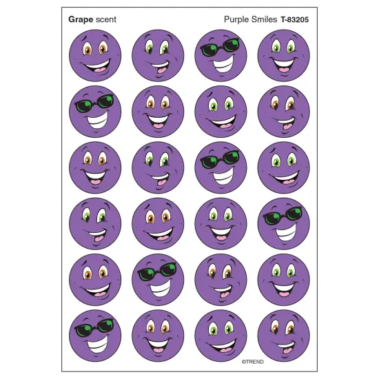 Purple Smiles/Grape Stinky Stickers&reg;, 96 ct. {1}