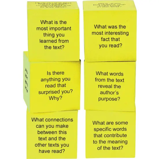 Foam Nonfiction Comprehension Cubes {1}