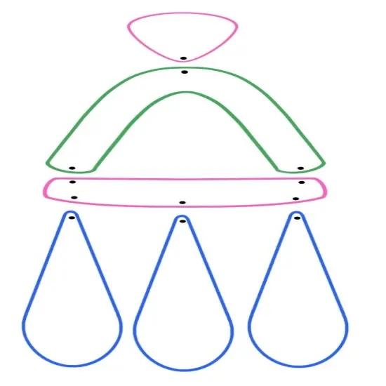 Rainbow Drop Statement Clay Cutter Set {3}