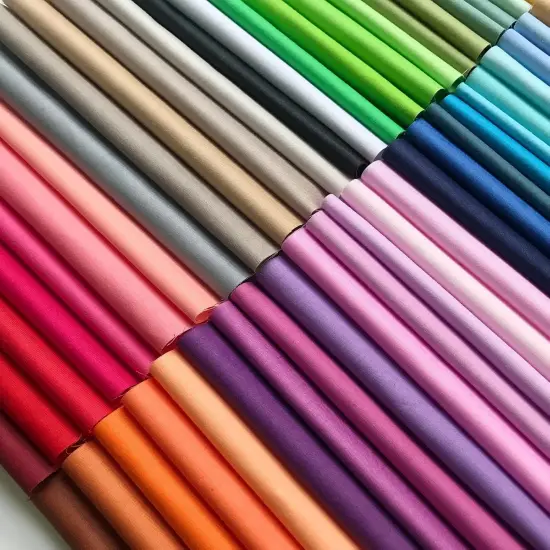 50pcs Top Cotton Craft Fabric Bundle Squares Fat Quarters Quilting Fabric Pure {3}