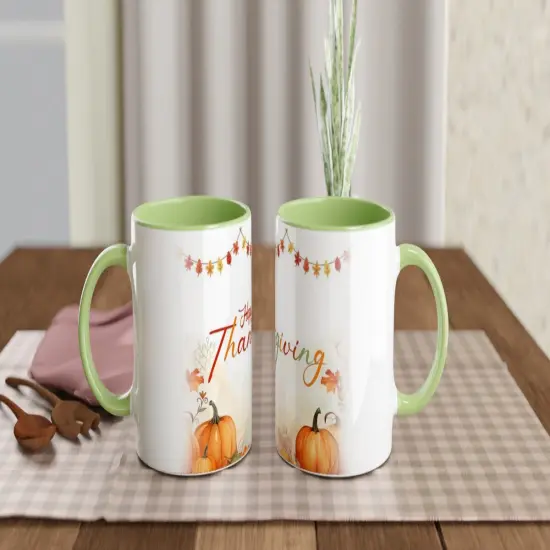 Thanksgiving Mug White 11oz Ceramic Mug {2}
