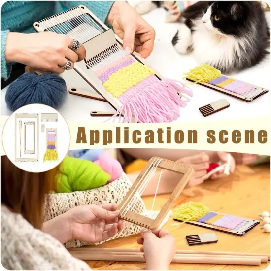 6Pcs Wood Weaving Loom Kit {5}