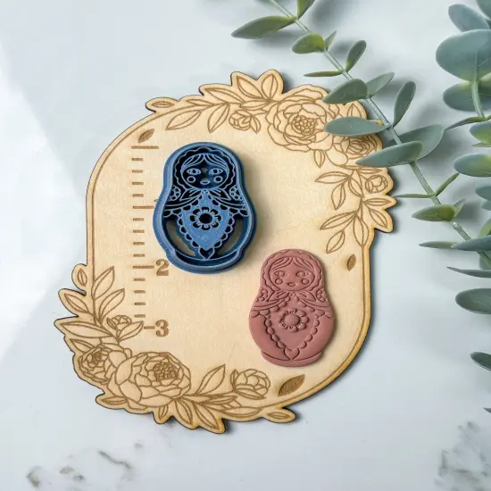Russian Nesting Doll Single | Tattoo | Clay Cutters {1}