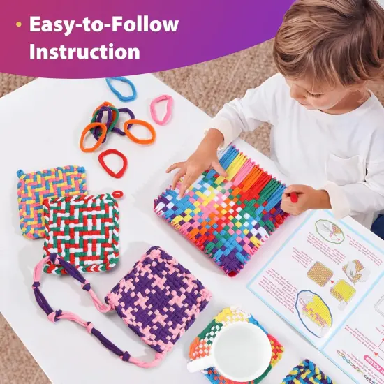 DIY Weaving Loom Craft Kit for Kids Adults {3}