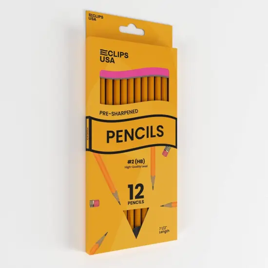 #2 HB Pencils Yellow &ndash; Pre-Sharpened &ndash; 12 Count &ndash; 80 Sets {3}