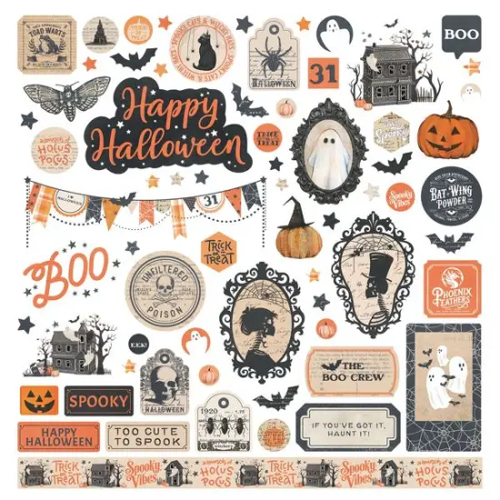 PhotoPlay Halloween Junque 12"X12" Stickers {1}