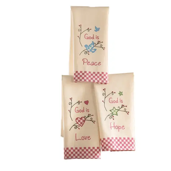 Collections Etc Country Inspirational Kitchen Hand Towels {2}