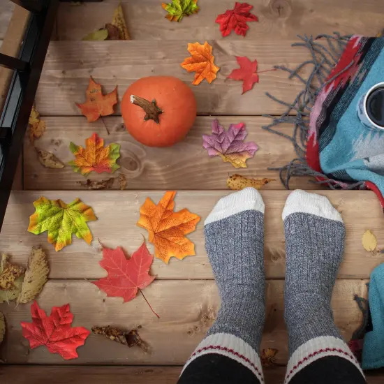 300pcs Autumn Maple Leaves {3}