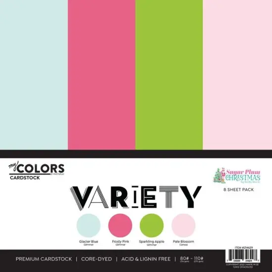 PhotoPlay Cardstock Variety Pack 8/Pkg-Sugar Plum {1}