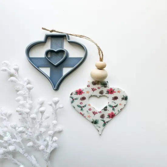 HEART DONUT ORNAMENT | CLAY CUTTER {1}
