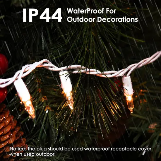 50 Count Christmas String Lights - 13FT, Warm White {3}