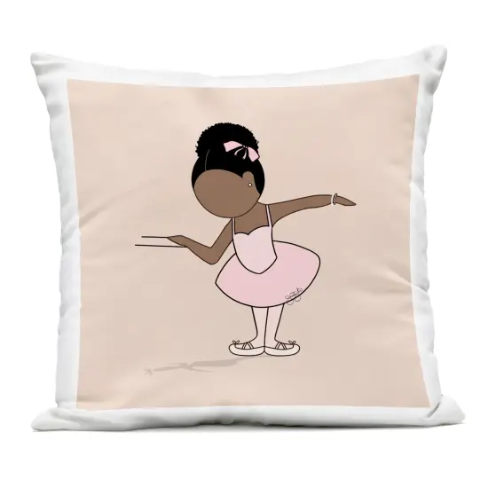 Stupell Industries Graceful Ballerina Portrait Outdoor Pillow, 18 x 7 x 18 {1}