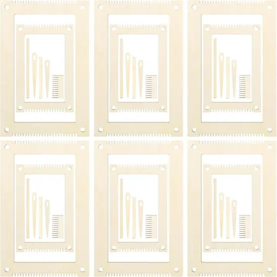 6 Sets Rectangle Weaving Loom Kit for Adults Beginners {1}