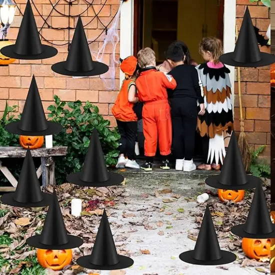 12PCS Halloween Witch Hats {4}