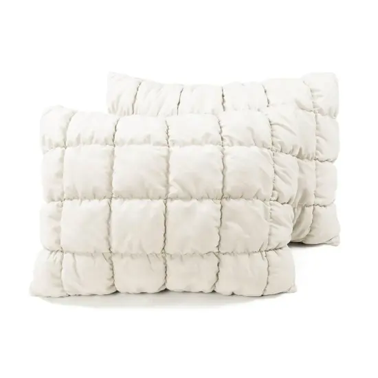Quilted Soft Lightweight Comforter Set with Pillow Shams for Beds {2}