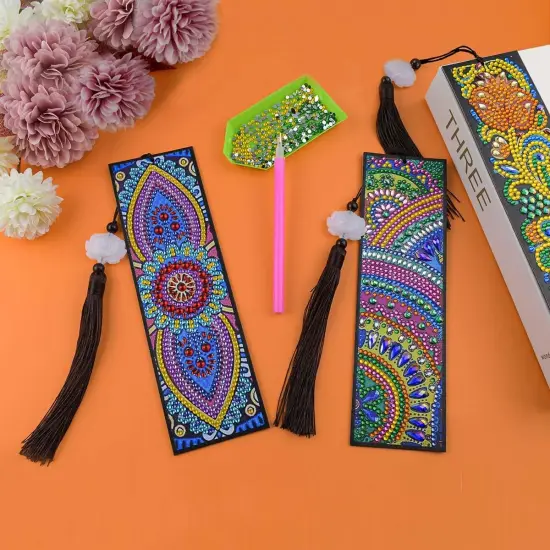 3 Pieces 5D Diamond Painting Bookmark Kits {3}
