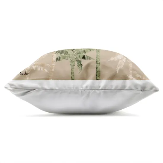 Stupell Industries Hollywood Palms Pattern Outdoor Pillow, 18 x 7 x 18 {3}