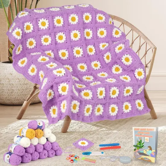 Blanket Crochet Kit for Beginners {1}