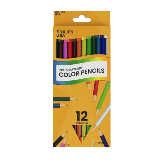 Colored Pencils Pre-Sharpened &ndash; 12 Count &ndash; 72 Sets {1}