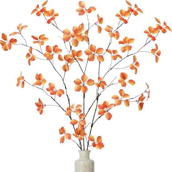 3Pcs Fall Leaves Stems {1}