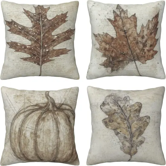 Fall Pumpkin Pillow Covers {1}