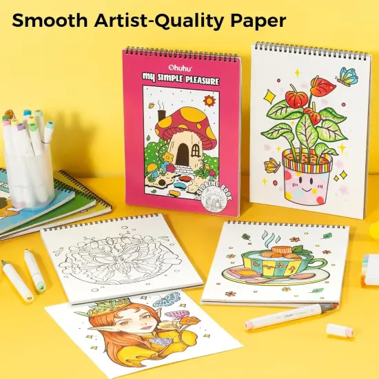 Double-Sided Bleedproof Coloring Book {6}