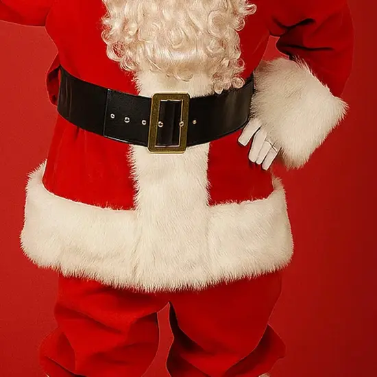 Regal Red Velvet Santa Pants with Side Pockets {4}