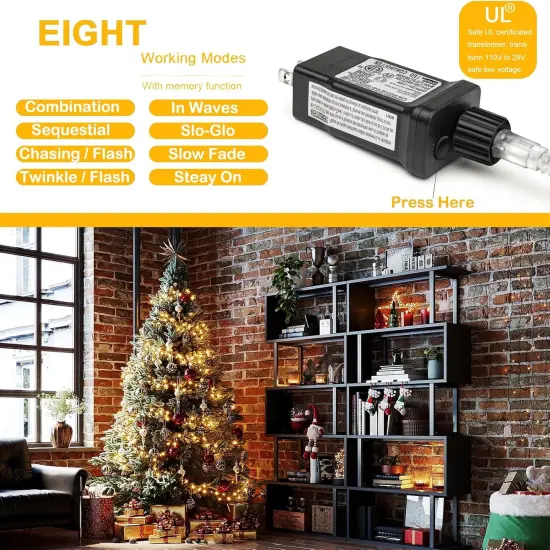 300LED Christmas String Lights - 105FT (Warm White) {2}