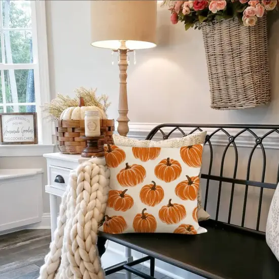 Set of 2 - Fall Pillow Covers 20x20 Inch (20" x 20" {6}