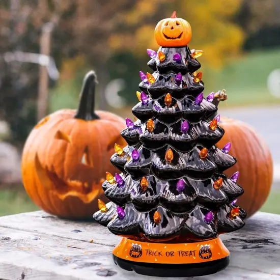Edge Collections - Black - Pre-lit Halloween Tree Decoration! {3}