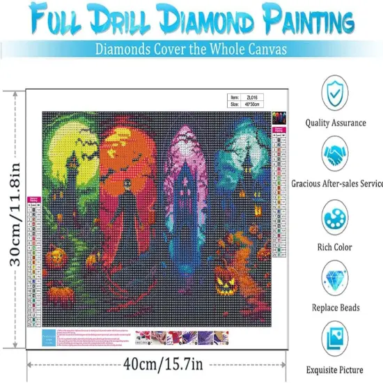 Halloween Diamond Paintings Kits for Adults {5}