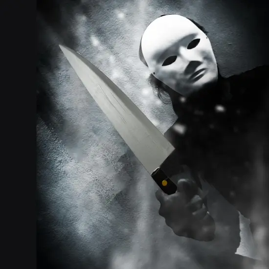 4E's Novelty 17.5" Fake Kitchen Knife Costume Prop &ndash; PE Foam Oversized Realistic Silver Knife Toy for Michael Myers, Horror, Zombie, Clown, Butcher & Halloween Costume Accessories {2}