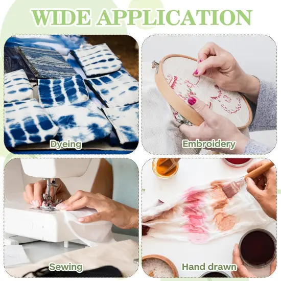 50Pcs Fabric Squares White Cotton Fabric {5}