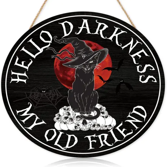 Black Cat Halloween Decoration {1}