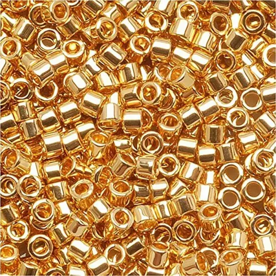 Miyuki DB-031 Delica Seed Beads 11/0 24K Gold Plated {1}