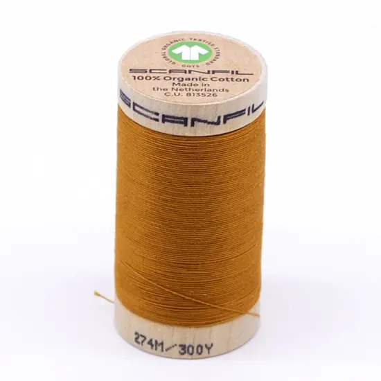 300 Yards Sunflower Vibrant Organic Pima Cotton Thread 30wt for Sewing Quilting {1}