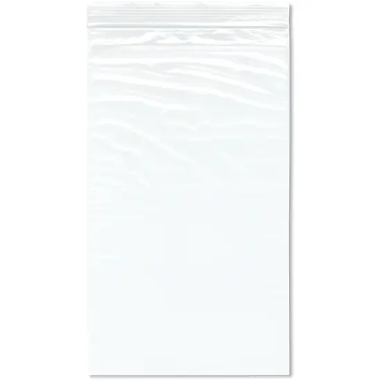 Plymor 7" x 12" (Pack of 100), 2 Mil Zipper Reclosable Plastic Bags {1}