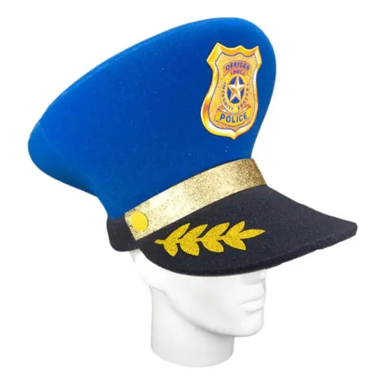 Edge Collections - Blue - Oversized Police Hat for Parties and Events! {2}