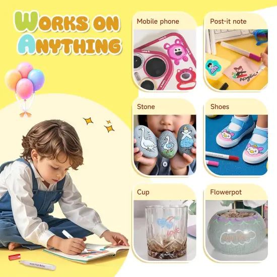 48 Colors Alcohol-Free Acrylic Paint Markers {4}