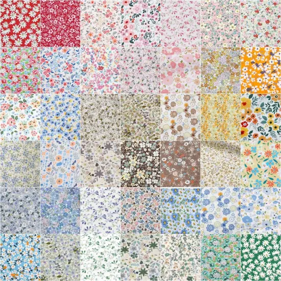 42Pcs 10"x10" Quilting Cotton Fabric Square No Repeat Layer Cake Precut {3}