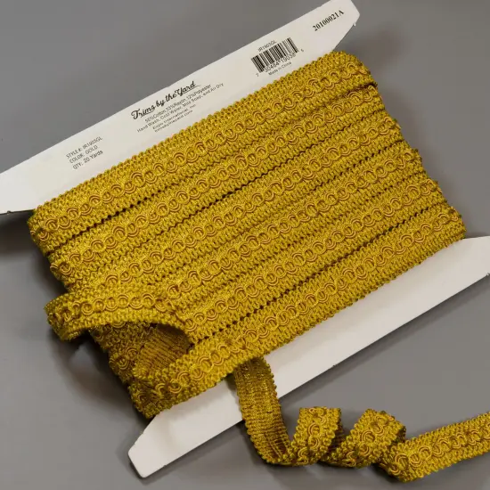5 yards of Sheena Woven Circle Braid Trim | 5 yard cut Gold {4}